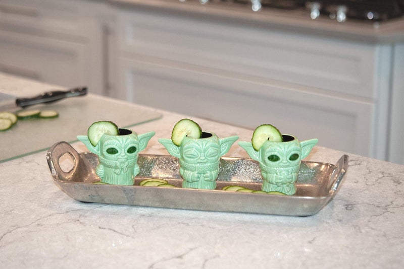 Geeki Tikis Star Wars The Mandalorian The Child Mini Muglets Set of 3-2.5-Ounce Green Ceramic Cup Fun Small Drinking Glass for Coffee, Water, Tea - Perfect Fan Gift - Licensed Merchandise - Image 5